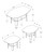 Cappuccino Table Set - 3Pcs Set (366079)