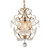 Emily 1-Light Gold 11-Inch Crystal Chandelier (320275)