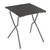 Square Folding Table - 25.2 X 26.8 In - Black Steel Frame - Volcanic Finish Table Top (320650)