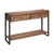 Armour Square Grey-Bronze Metal, Acacia, Mdf, And Wood Veneer Two-Drawer Console Table (479-031)