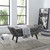 Gambol Upholstered Fabric Bench EEI-2575-GRY