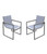 Bistro Outdoor Patio Dining Chair - Set Of 2 (LCBICHGR)