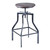 Concord Adjustable Barstool-Industrial Grey/Wood Seat - (LCCOSTSBPI)