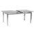 Ivan Extension Dining Table And Gray Tempered Glass Top (LCIVDIGG)