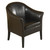1404 Brown Leather Club Chair - (LCMC001CLBC)