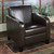1400 Brown Leather Club Chair (LCMS0011DB)