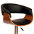 Paris Black Pu Swivel Barstool-Walnut And Chrome - (LCPASWBABLWA)