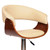 Paris Cream Pu Swivel Barstool-Walnut And Chrome - (LCPASWBACRWA)