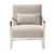 Skyline Modern Gray Linen Accent Chair-Steel Metal - (LCSKCHGR)