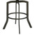 Metal Swivel Barstool In Ford Black Faux Leather (LCSUBAMFBL30)