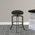 Metal Swivel Barstool In Ford Black Faux Leather (LCSUBAMFBL30)