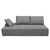 Cloud Lounge Seating Platform With Moveable Backrest Supports In Space Grey Fabric By Diamond Sofa CLOUDLGBGR