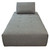 Cloud Lounge Seating Platform With Moveable Backrest Supports In Space Grey Fabric By Diamond Sofa CLOUDLGBGR