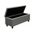 Park Ave Tufted Lift-Top Storage Trunk By Diamond Sofa - Grey PARKAVETRGR