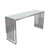 Soho Rectangular Stainless Steel Console Table W/ Clear, Tempered Glass Top By Diamond Sofa SOHOCSST