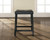 Upholstered Saddle Seat Black Bar Stool - 24" (Set Of 2) (CF500224-BK)