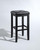Upholstered Square Seat Black Bar Stool - 29" (Set Of 2) (CF500529-BK)