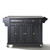 Stainless Steel Top Kitchen Island - Black (KF30002EBK)