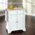 Lafayette Natural Wood Top Portable Kitchen Island - White (KF30021BWH)