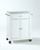 Stainless Steel Top Portable Kitchen Island - White (KF30022EWH)