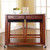 Stainless Steel Top Kitchen Island - Classic Cherry With 24" Stools (KF300524CH)