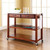 Stainless Steel Top Kitchen Island With Optional Stool Storage - Classic Cherry (KF30052CH)