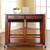Solid Granite Top Kitchen Island - Classic Cherry With 24" Stools (KF300534CH)