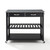 Solid Granite Top Kitchen Island With Optional Stool Storage - Black (KF30053BK)