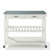 Solid Granite Top Kitchen Island With Optional Stool Storage - White (KF30053WH)