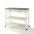 Solid Granite Top Kitchen Island With Optional Stool Storage - White (KF30053WH)