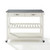 Solid Granite Top Kitchen Island With Optional Stool Storage - White (KF30053WH)