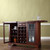 Lafayette Sliding Top Bar Cabinet - Vintage Mahogany (KF40002BMA)