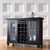 Cambridge Sliding Top Bar Cabinet - Black (KF40002DBK)