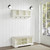 Brennan 2 Piece Entryway Bench And Shelf Set - White (KF60001WH)