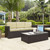 Palm Harbor Outdoor Wicker Sofa - Brown With Sand Cushions (KO70048BR-SA)