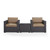 Biscayne 2 Person Outdoor Wicker Seating Set - Mocha (KO70104BR-MO)
