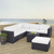 Biscayne 6 Person Outdoor Wicker Seating Set - White (KO70106BR-WH)