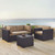 Biscayne 3 Person Outdoor Wicker Seating Set - Mocha (KO70115BR-MO)
