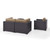 Biscayne 3 Person Outdoor Wicker Seating Set - Mocha (KO70119BR-MO)