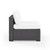 Biscayne Armless Chair With White Cushions (KO70125BR-WH)
