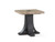 Bonita Square Mocha End Table With Zebrawood Top (30703-02)