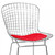 Chrome Wire Red Bar Stool Mm-8033L (MM-8033L-Red)
