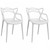 Loop Masters White Dining Chair - Pack Of 2 Mm-Pc-006 (MM-PC-006-White)