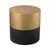 Black And Gold Draper Drum Table (114-121)