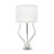 White Faux Horn Lamp With White Shade (225091)