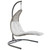 Landscape Hanging Chaise Lounge Outdoor Patio Swing Chair EEI-2952-LGR-WHI