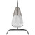 Landscape Hanging Chaise Lounge Outdoor Patio Swing Chair EEI-2952-LGR-WHI