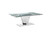 Diamond Polished Stainless Steel Extendable Dining Table (CB-123C)