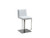 Loft White Eco-Leather W Stainless Steel Bar Stool (CB-922-WH-BAR)