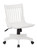 Deluxe Armless Wood Bankers Chair With Wood Seat (White ) (101WHT)